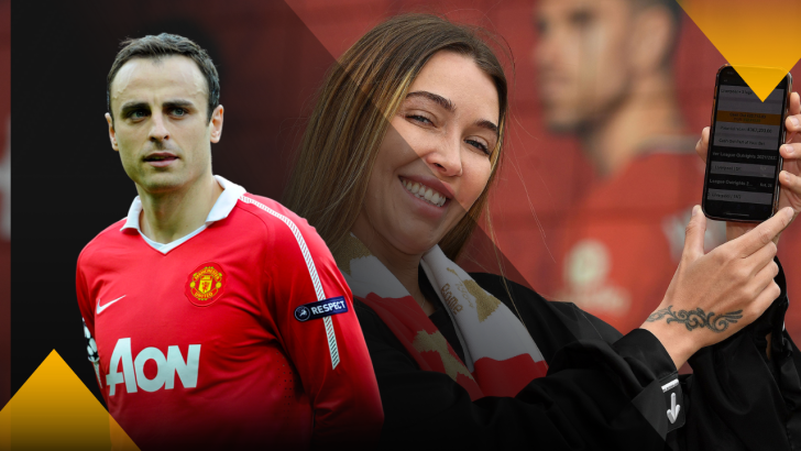 Betfair Ambassador Dimitar Berbatov and Liverpool bettor Tanya Hanley